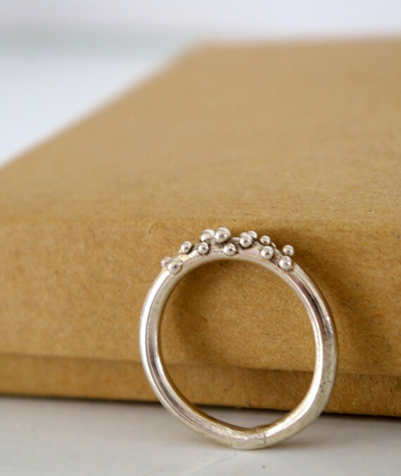 Sterling Silver Bubble Ring