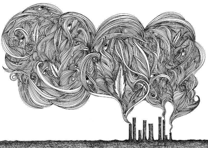 SMOKE Art Print 11X14