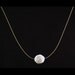 White Coin Pearl Gemstone Necklace