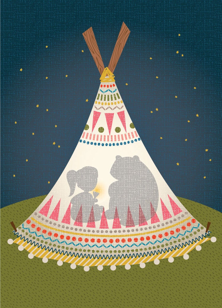 campout print 5x7