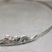 Lily headband art nouveau silver flower vintage style elegant bridal