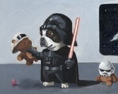 The Ultimate Boston Terrier Star Wars Dog Art Print Set
