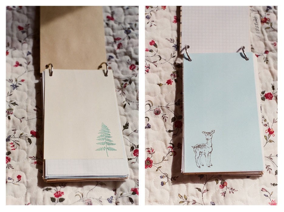 SALE Vintage postcard inspiration journal