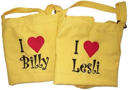 His and Hers Love Apron Set - Wedding or Shower Gift
