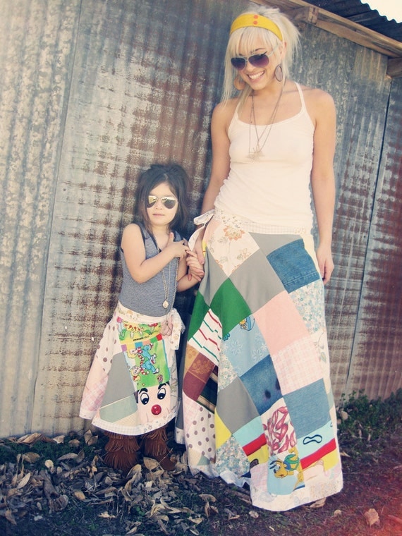 Custom Made For You. Poor Pitiful Pearl Mommy & Me Wrap Skirt