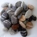 5 Handfelted all-wool pebbles