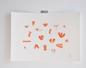 Seeds of Love - gocco screen print