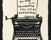 Words of Wisdom - Hand-Cut Silhouette Papercut