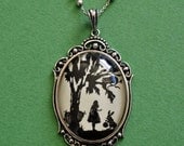 Alice in Wonderland Necklace, pendant on chain