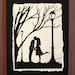 Autumn Kiss - Hand-Cut Silhouette Papercut