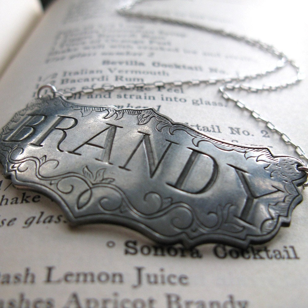 THUNDER AND LIGHTING vintage COCKTAIL necklace - BRANDY