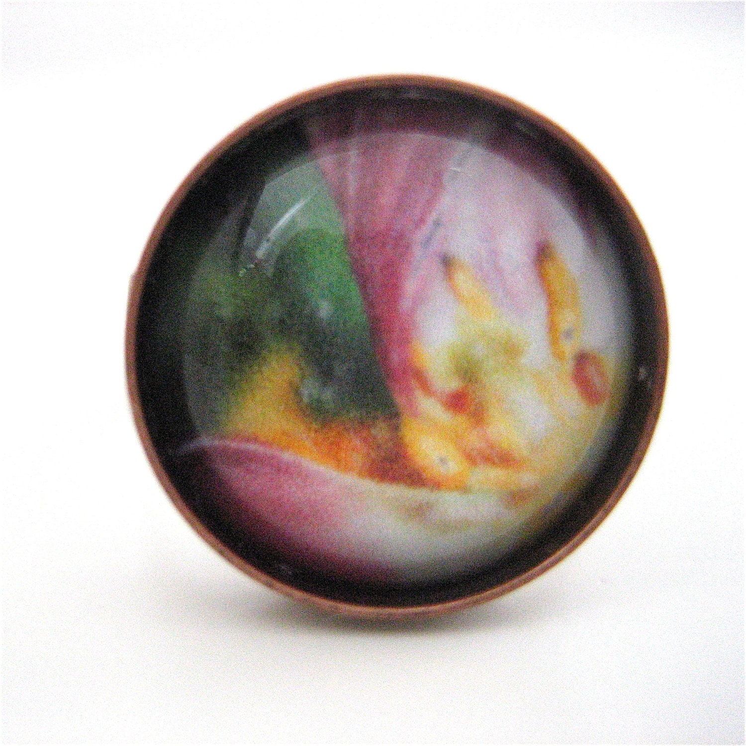 Tulip Ring - Flower Ring - Polaroid Ring - Photo Ring