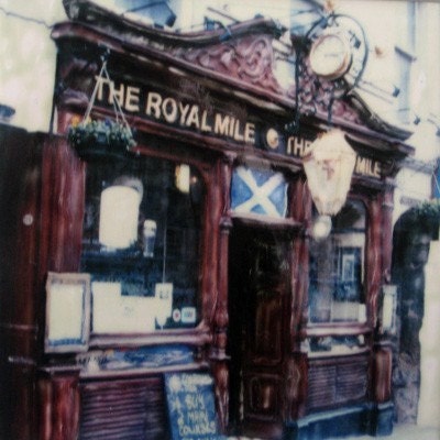Polaroid Painting -  Royal Mile Pub - Edinburgh