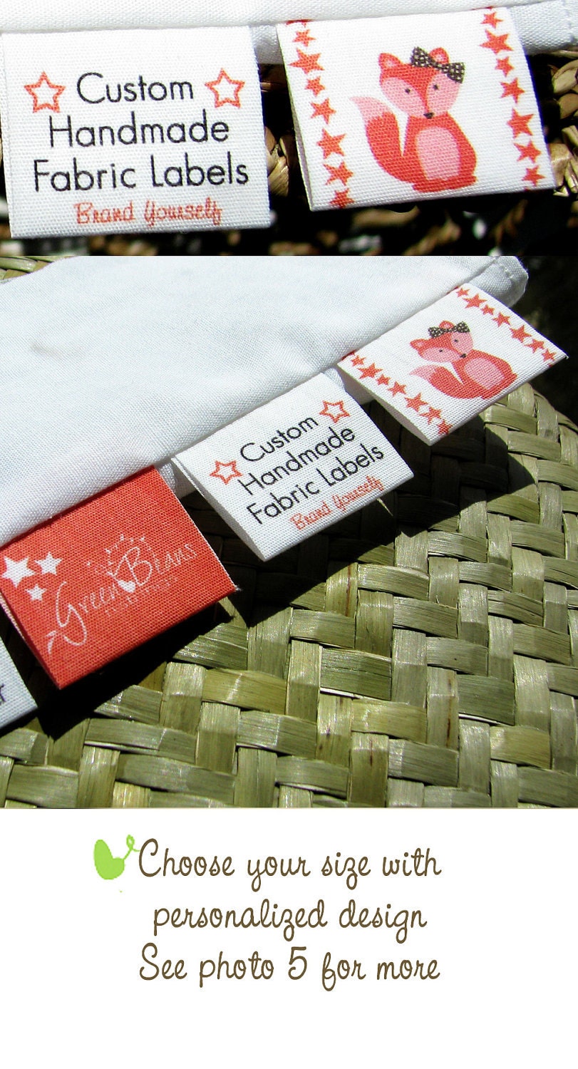 Custom Labels Cotton Fabric Tags for Branding
