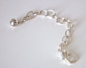 Necklace Extender Silverplated Chain with Clasp