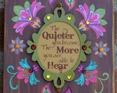 Lao Tzu Inspirational Spiritual Mixed Media Wall Art Quote 8x10 Altered Canvas