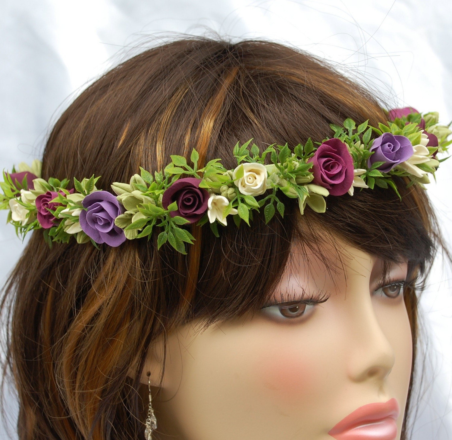 Hawaiian Lokelani Claycraft by DECO Haku Lei