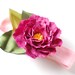 Hot Pink Peony Baby or Child Photo Prop Headband
