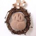 Needlefelted Barn Owl Mini Autumn Wreath with Felt Bird