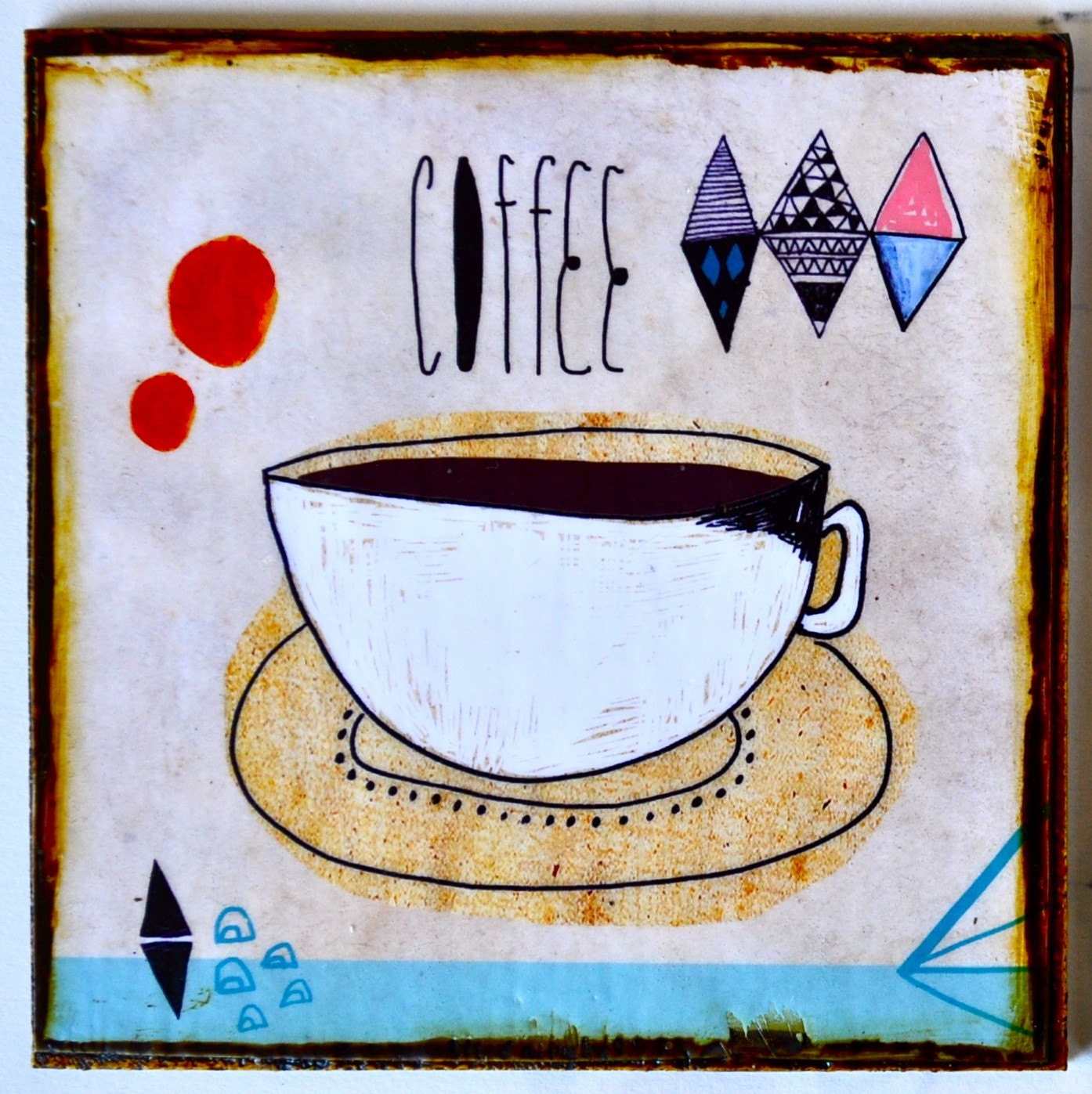 Coffee and Cigarettes- set of 2 coasters