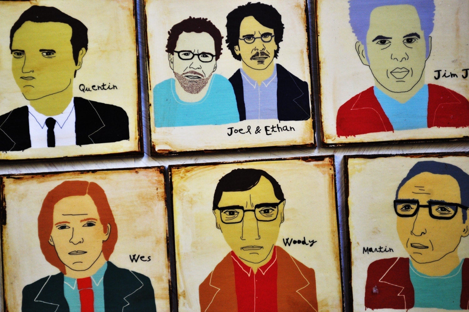 Set of 4 Coasters- Build Your Own Favorite Directors-
