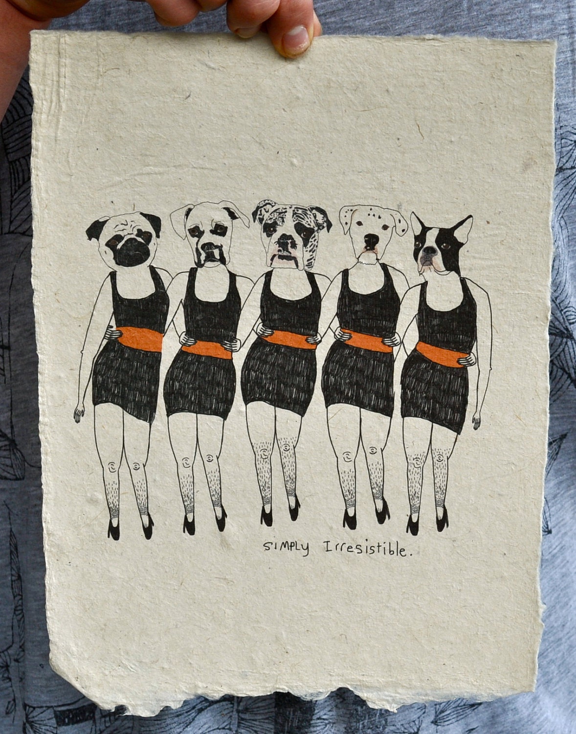 Simply Irresistible - Print on handmade paper