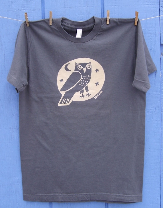 Woodland Grey Owl Adult Tee
