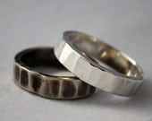 Hand forged Sterling Silver ring - Road less Travelled