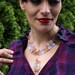 Bird of Paradise Rainbow Czech Glass Necklace