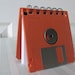 Orange Recycled Geek Gear Blank Floppy Disk Mini Notebook