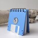 Light Blue Recycled Geek Gear Blank Floppy Disk Mini Notebook