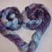 Blueberry Merino Tencel Hand Dyed Combed Top 8 ounces Spinning Felting