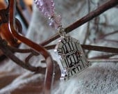 Hidden message pixie door squiggle bookmark in pinks