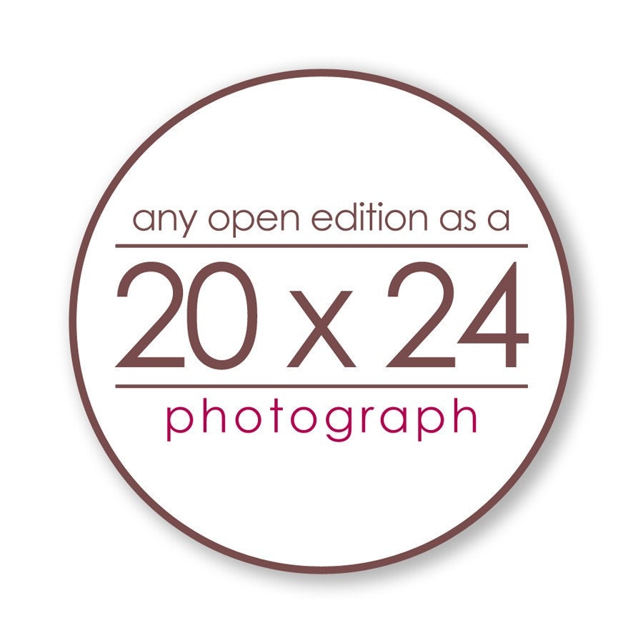 Any Open Edition Landscape Photograph as a 20x24 inch Print - Custom size great for the living room and bedroom