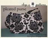 PATTERN-pleated purse