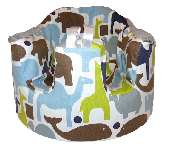 Home of the Original Bumbo Seat COVER in Blue Zoo