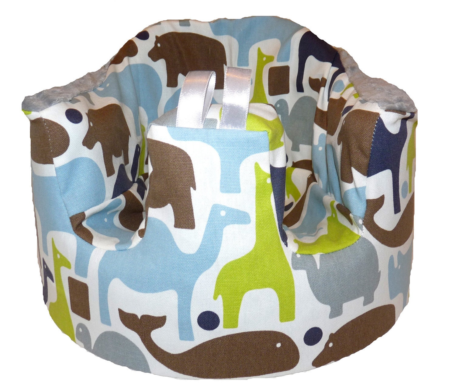 Home of the Original Bumbo Seat COVER in Blue Zoo