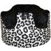 Home of the Orignial Bumbo Seat COVER in Black/Gray Leopard with a Black Minky Seat Upgrade