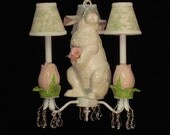 Garden Bunny  Children's Chandelier
