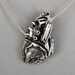Anatomical Heart Locket- 24 inch chain