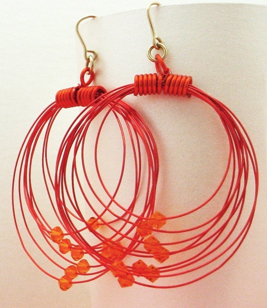 Tangerine Tango Orbits Earrings - merrittgade Tangerine Tango Orbits Earrings - merrittgade