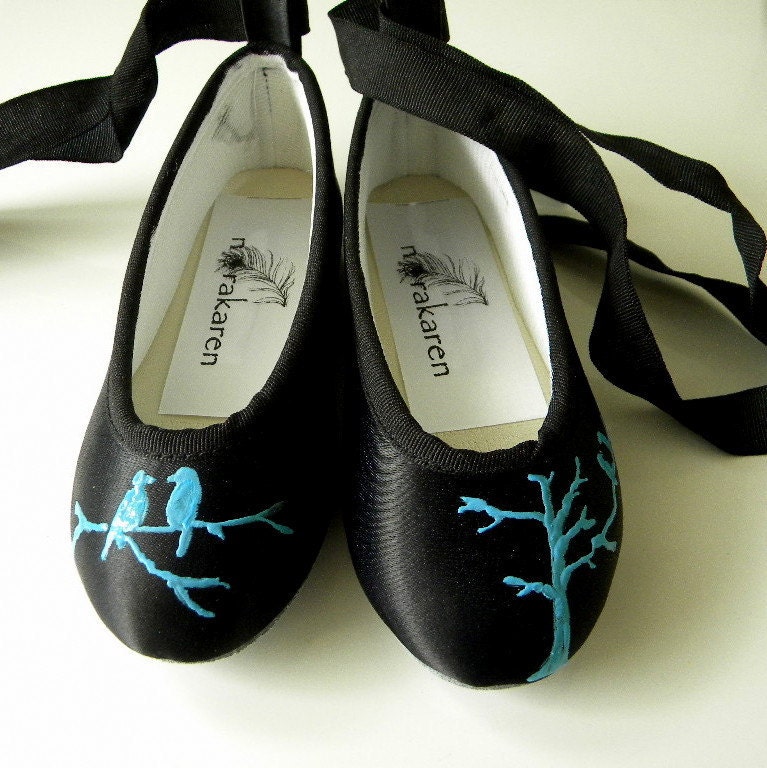 Wedding Shoes tiffany blue flats flower girl Birdie