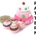 Play Food Crochet Pattern - Cakes, Cupcakes and Pies - finished items made from pattern may be sold