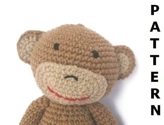 Monkey Crochet Pattern - finished items made from pattern may be sold