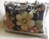Handsewed.Bag-summer time-From my authentic  world,latte brown,green,yellow