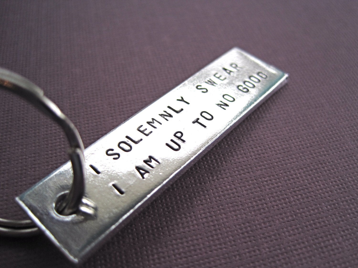 Personalized Key chain - Harry Potter Inspired - I solemnly swear I am up to no good