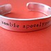 Personalized Bracelet - Zombie Apocalypse Buddy - Set of 2 - 3/8