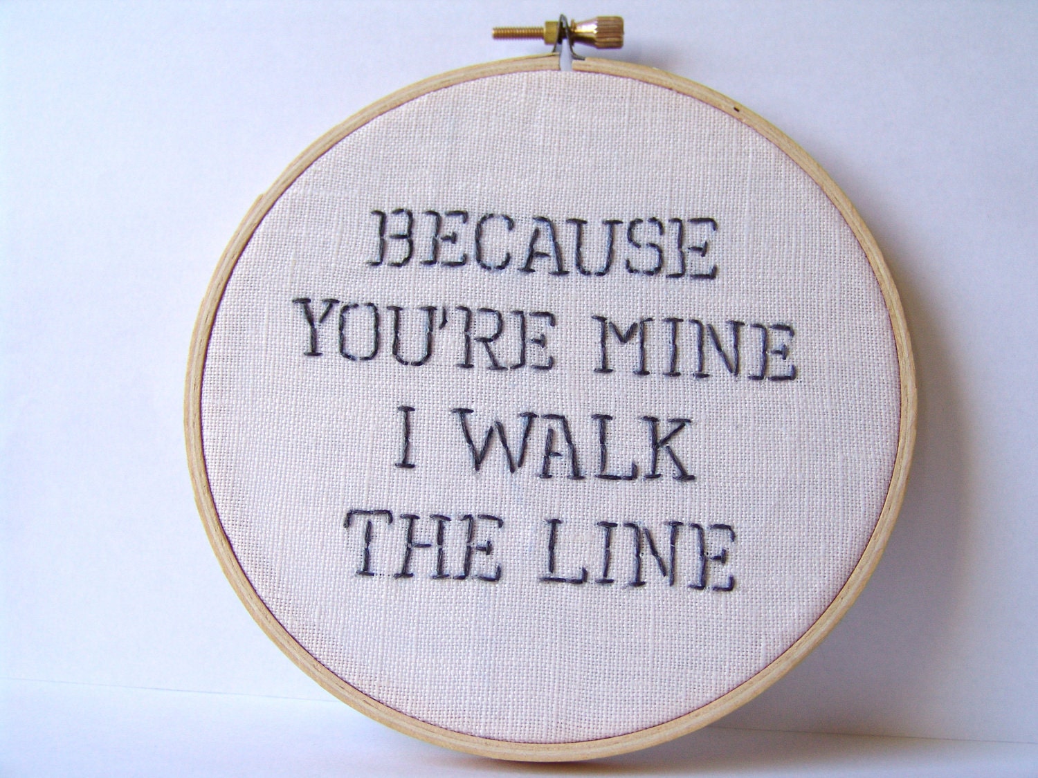 Reserved- for Holly- embroidered hoop art