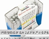 fancy UPPERCASE steel letter stamps -by ImpressArt BALLROOM BOOGIE - 1/8 inch (3mm) - includes how to stamp metal tut
