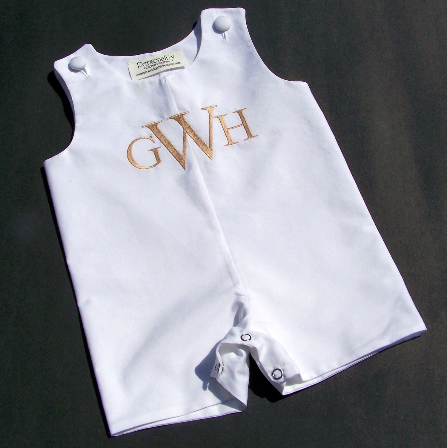Personalized White Jon Jon Perfect for Weddings and Portraits